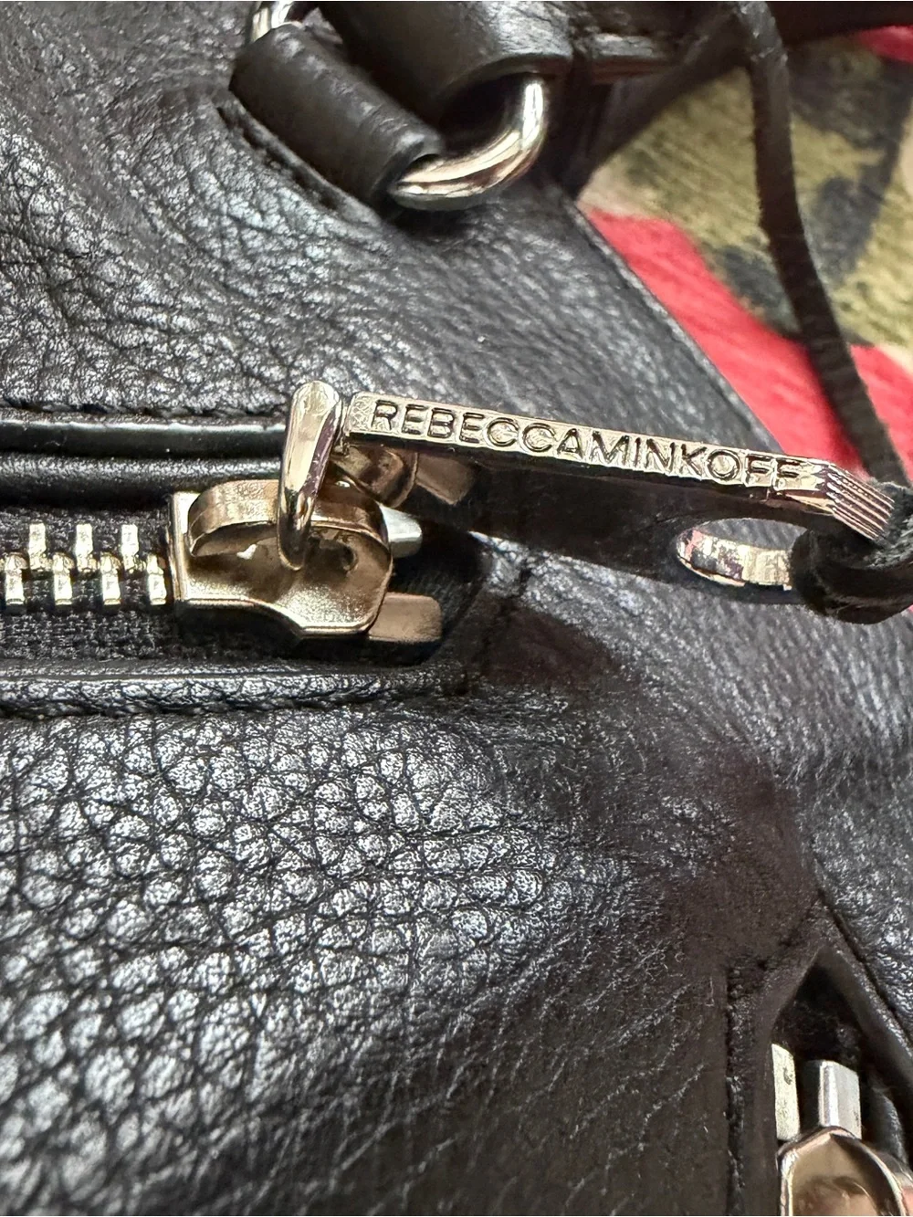 Rebecca Minkoff Micro Moto Black Leather Satchel